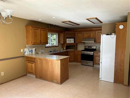 5 Boundary Boulevard, Rural Clearwater County, AB - Indoor Photo Showing Kitchen With Double Sink