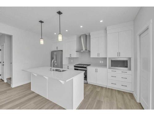 286 Homestead Terrace, Calgary, AB - Indoor Photo Showing Kitchen With Stainless Steel Kitchen With Double Sink With Upgraded Kitchen