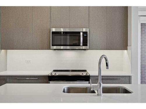 2203-395 Skyview Parkway Ne, Calgary, AB - Indoor Photo Showing Kitchen With Double Sink With Upgraded Kitchen