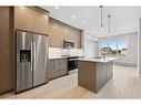 2203-395 Skyview Parkway Ne, Calgary, AB  - Indoor Photo Showing Kitchen With Stainless Steel Kitchen With Upgraded Kitchen 