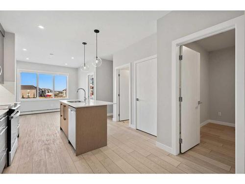 2203-395 Skyview Parkway Ne, Calgary, AB - Indoor Photo Showing Kitchen