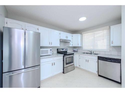 115 Whiteglen Crescent Ne, Calgary, AB - Indoor Photo Showing Kitchen With Stainless Steel Kitchen With Double Sink