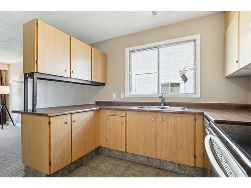 116-3015 51 Street Sw, Calgary, AB - Indoor Photo Showing Kitchen With Double Sink