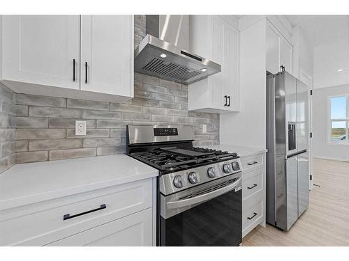 120 Setonstone Manor Se, Calgary, AB - Indoor Photo Showing Kitchen With Stainless Steel Kitchen With Upgraded Kitchen