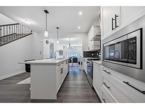 208 Homestead Drive Ne, Calgary, AB - Indoor Photo Showing Kitchen With Upgraded Kitchen