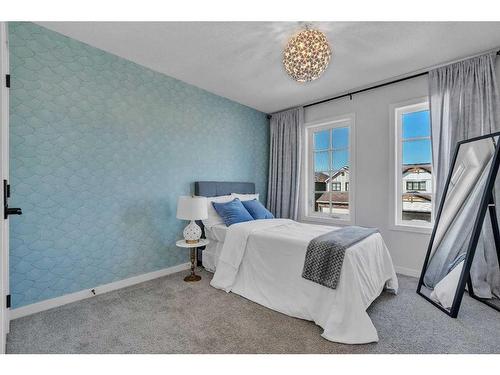 18 Savoy Landing Se, Calgary, AB - Indoor Photo Showing Bedroom