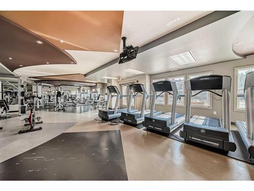 1410-11811 Lake Fraser Drive Se, Calgary, AB - Indoor Photo Showing Gym Room