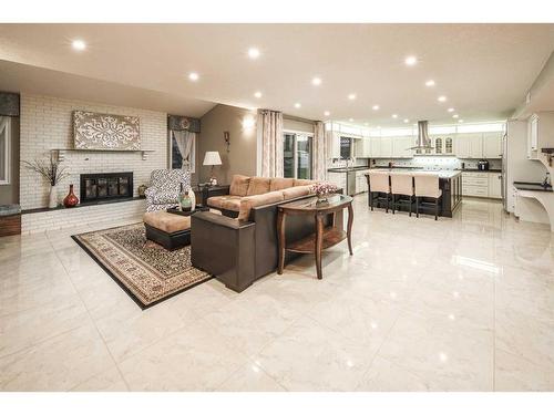 1154 Varsity Estates Drive Nw, Calgary, AB - Indoor Photo Showing Living Room With Fireplace