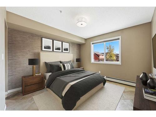 1106-450 Sage Valley Drive Nw, Calgary, AB - Indoor Photo Showing Bedroom