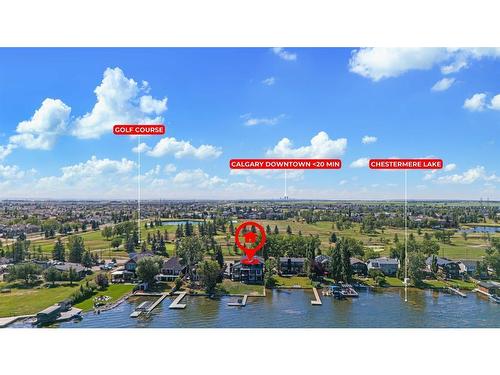 476 West Chestermere Drive, Chestermere, AB - Outdoor With Body Of Water With View