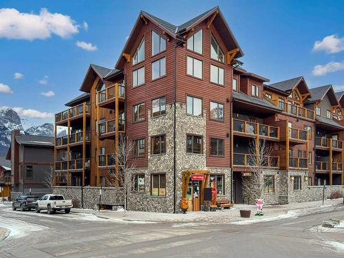 103-707 Spring Creek Drive, Canmore, AB - Outdoor With Facade