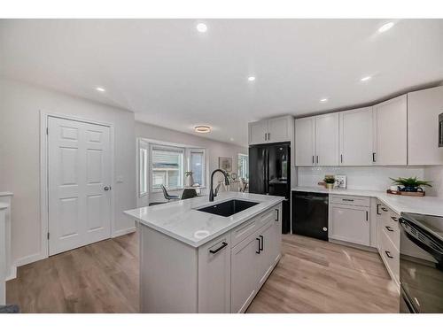 52 Riverbirch Road Se, Calgary, AB - Indoor Photo Showing Kitchen With Upgraded Kitchen