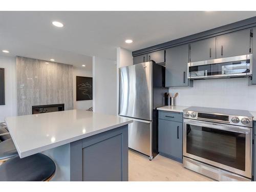 424 Berkley Crescent Nw, Calgary, AB - Indoor Photo Showing Kitchen With Stainless Steel Kitchen