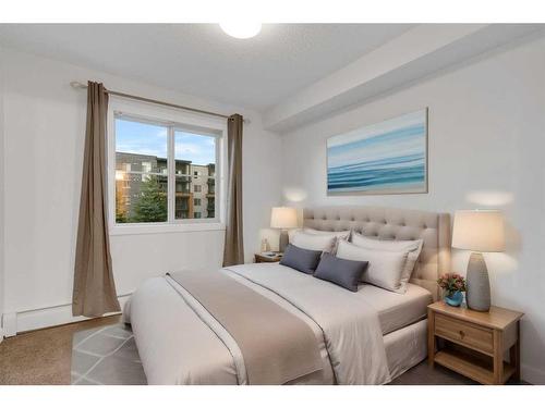 4114-1317 27 Street Se, Calgary, AB - Indoor Photo Showing Bedroom