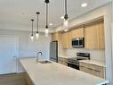 406-40 Carrington Plaza Nw, Calgary, AB  - Indoor Photo Showing Kitchen With Double Sink With Upgraded Kitchen 