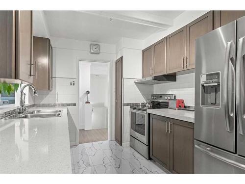 1123 14 Street Nw, Calgary, AB - Indoor Photo Showing Kitchen With Double Sink