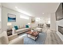 93 Setonstone Green Se, Calgary, AB  - Indoor Photo Showing Living Room With Fireplace 