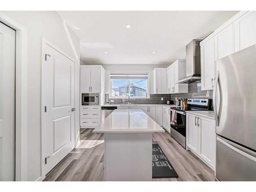 20 Creekstone Drive Sw, Calgary, AB - Indoor Photo Showing Kitchen With Stainless Steel Kitchen With Upgraded Kitchen