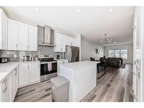 20 Creekstone Drive Sw, Calgary, AB - Indoor Photo Showing Kitchen With Stainless Steel Kitchen With Upgraded Kitchen