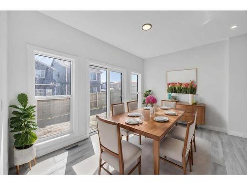 35 Homestead Passage, Calgary, AB - Indoor Photo Showing Dining Room