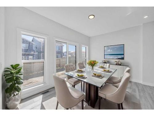 35 Homestead Passage, Calgary, AB - Indoor Photo Showing Dining Room