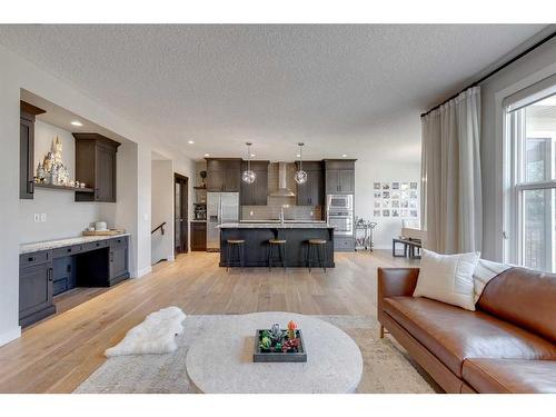 202 Auburn Sound Manor Se, Calgary, AB - Indoor Photo Showing Living Room