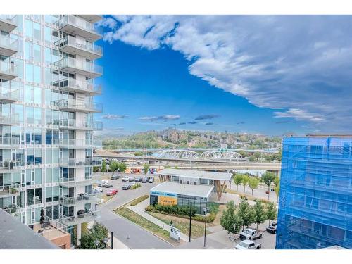 710-550 Riverfront Avenue Se, Calgary, AB - Outdoor With Balcony With View