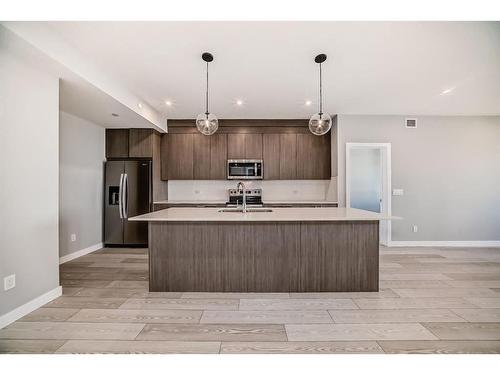 3625-60 Skyview Ranch Road Ne, Calgary, AB - Indoor Photo Showing Kitchen With Upgraded Kitchen