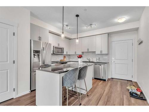 4305-15 Sage Meadows Landing Nw, Calgary, AB - Indoor Photo Showing Kitchen With Stainless Steel Kitchen