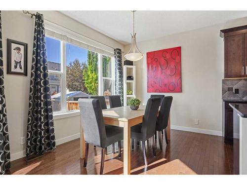 393 River Heights Drive, Cochrane, AB - Indoor Photo Showing Dining Room