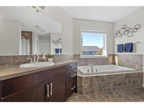 393 River Heights Drive, Cochrane, AB - Indoor Photo Showing Bathroom