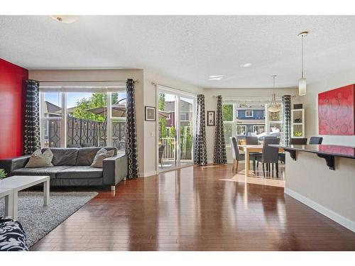 393 River Heights Drive, Cochrane, AB - Indoor Photo Showing Living Room