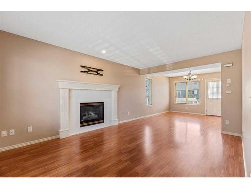 714 Martindale Boulevard Ne, Calgary, AB - Indoor Photo Showing Living Room With Fireplace