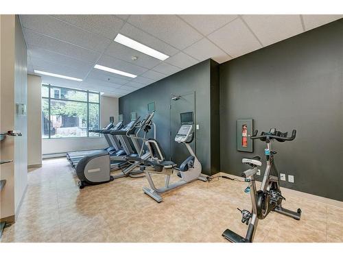 311-1111 6 Avenue Sw, Calgary, AB - Indoor Photo Showing Gym Room