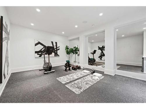 1416 21A Street Nw, Calgary, AB - Indoor Photo Showing Gym Room