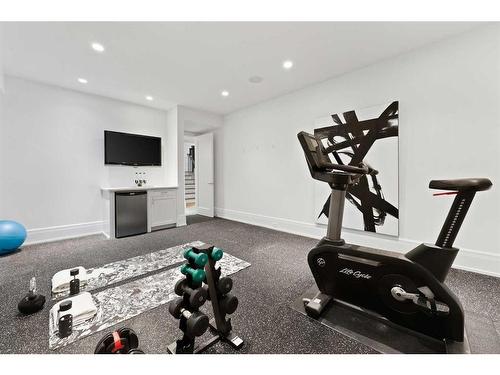 1416 21A Street Nw, Calgary, AB - Indoor Photo Showing Gym Room