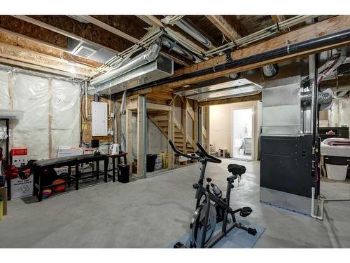 871 Carrington Boulevard Nw, Calgary, AB - Indoor Photo Showing Basement