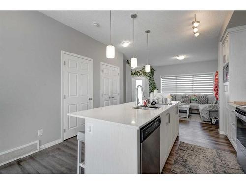 871 Carrington Boulevard Nw, Calgary, AB - Indoor Photo Showing Kitchen With Upgraded Kitchen