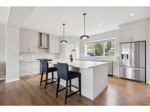 246 Sage Meadows Green Nw, Calgary, AB - Indoor Photo Showing Kitchen With Stainless Steel Kitchen With Upgraded Kitchen