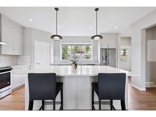 246 Sage Meadows Green Nw, Calgary, AB - Indoor Photo Showing Kitchen With Upgraded Kitchen