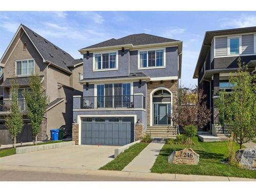 246 Sage Meadows Green Nw, Calgary, AB - Outdoor With Balcony With Facade