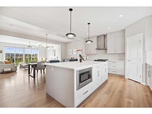 246 Sage Meadows Green Nw, Calgary, AB - Indoor Photo Showing Kitchen With Upgraded Kitchen