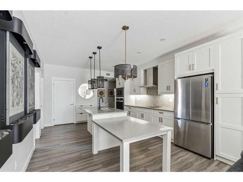 223-400 Auburn Meadows Common Se, Calgary, AB - Indoor Photo Showing Kitchen With Stainless Steel Kitchen With Upgraded Kitchen