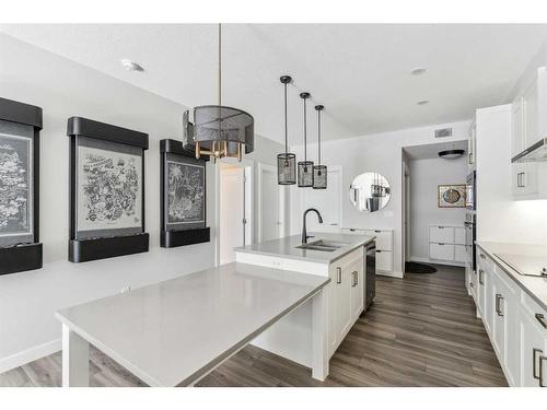 223-400 Auburn Meadows Common Se, Calgary, AB - Indoor Photo Showing Kitchen With Double Sink