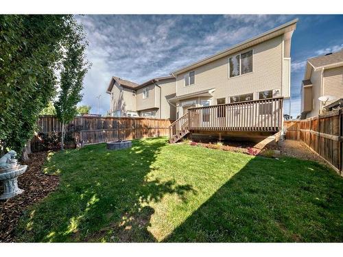 273 New Brighton Lane Se, Calgary, AB - Outdoor With Deck Patio Veranda With Backyard