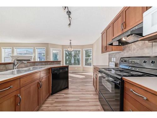 273 New Brighton Lane Se, Calgary, AB - Indoor Photo Showing Kitchen With Double Sink