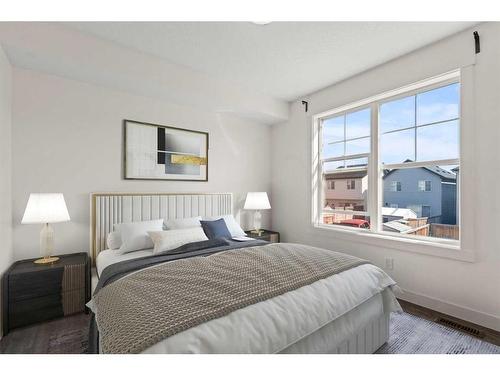 650 Cranford Walk Se, Calgary, AB - Indoor Photo Showing Bedroom