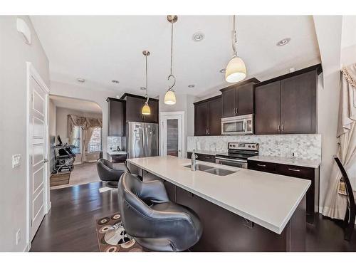 158 Sage Valley Road Nw, Calgary, AB - Indoor Photo Showing Kitchen With Double Sink With Upgraded Kitchen