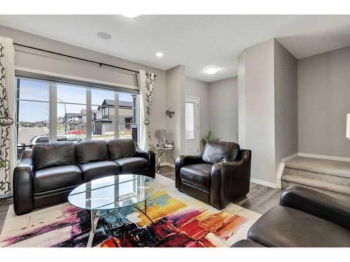 851 Carrington Boulevard Nw, Calgary, AB - Indoor Photo Showing Living Room