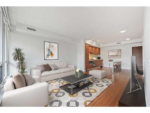 354-222 Riverfront Avenue Sw, Calgary, AB - Indoor Photo Showing Living Room